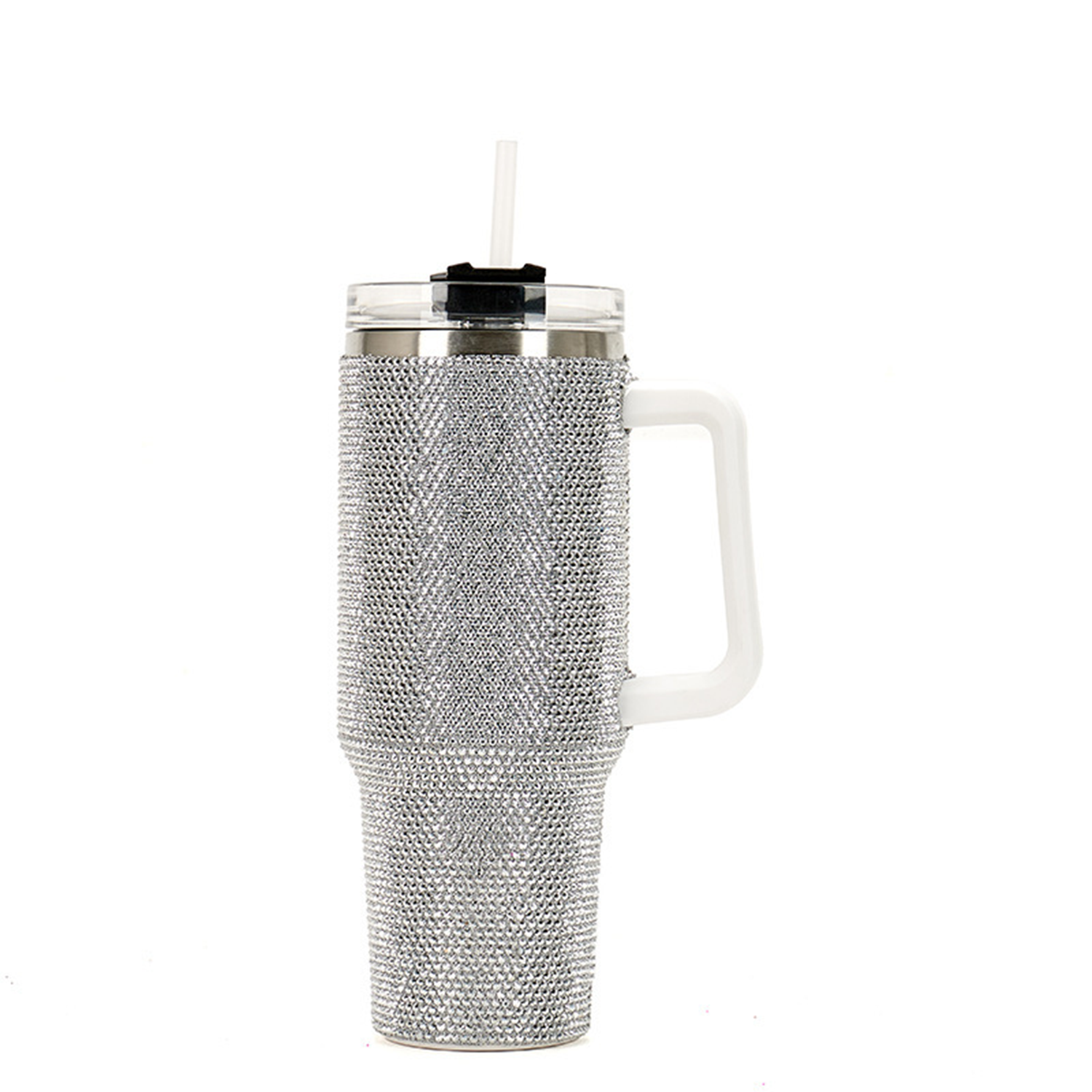 40 Oz Bling With Handle Rhinestones Tumbler 4
