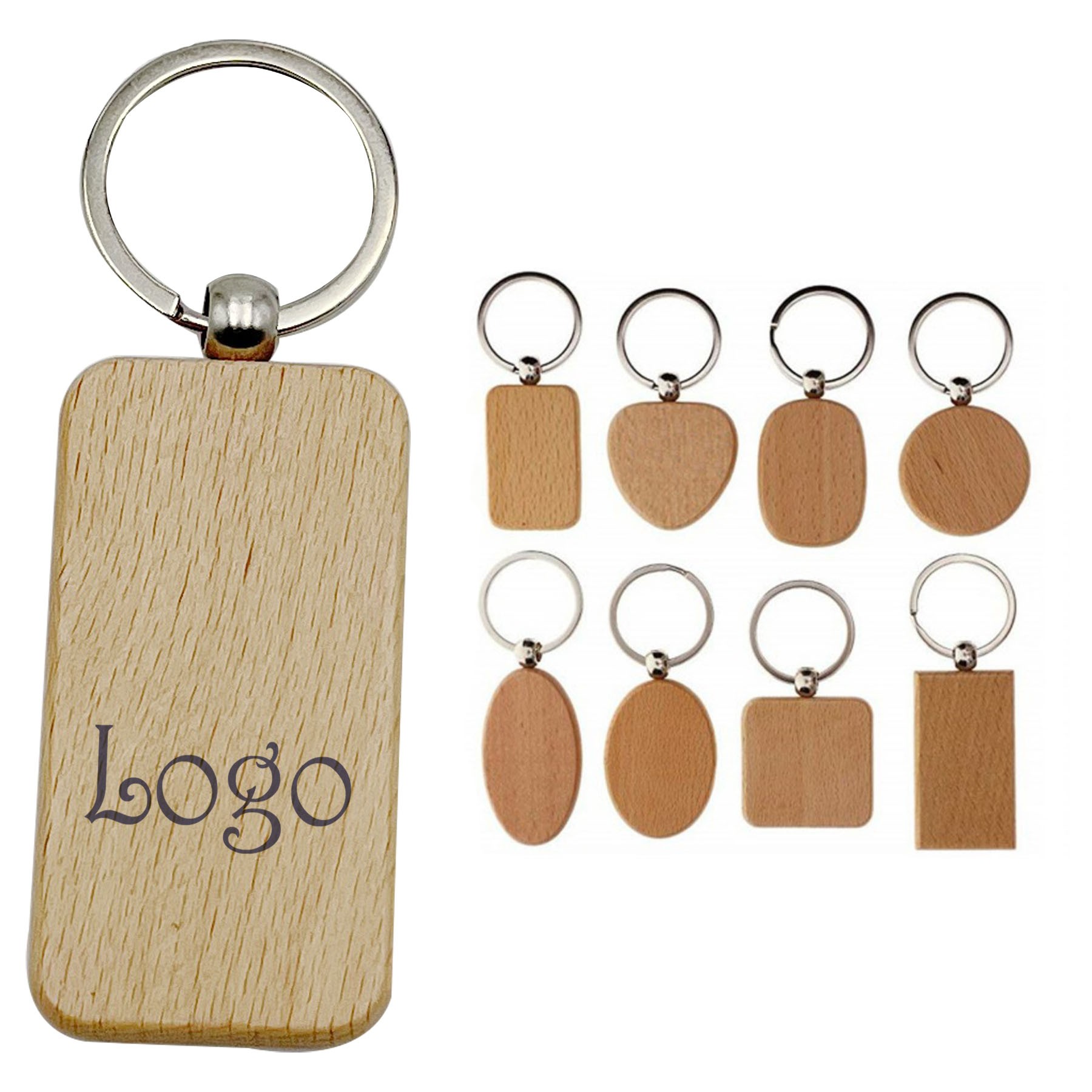 Eco Friendly Wooden Key Chains
