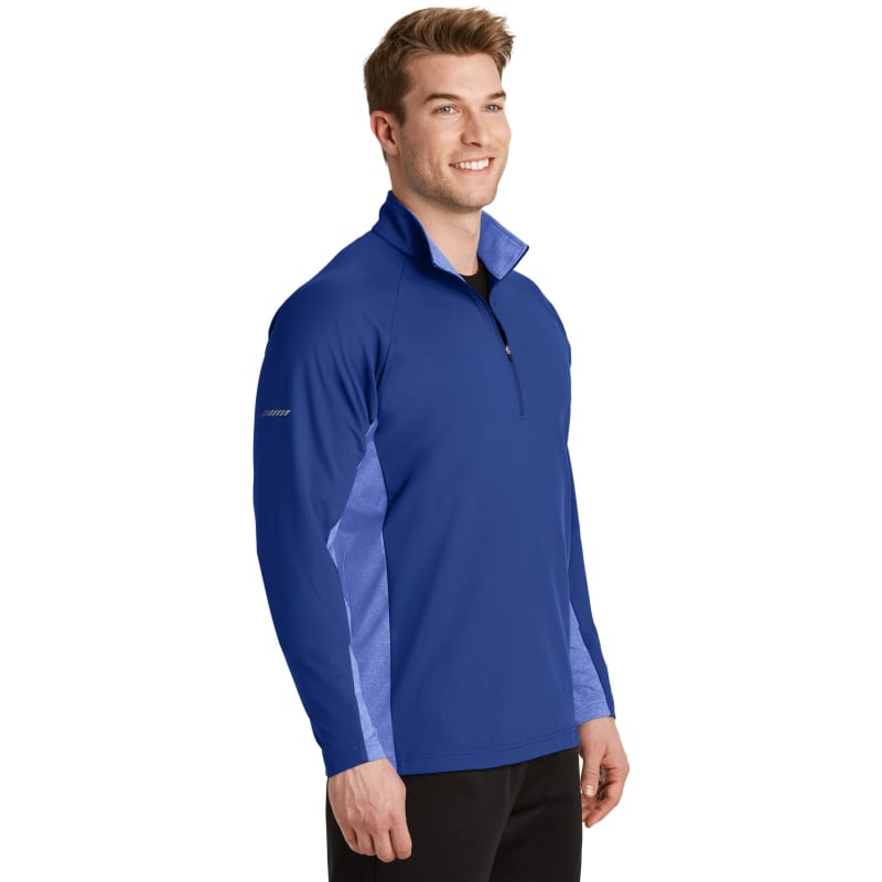 Sport-Tek Sport-Wick Stretch Contrast 1/4-Zip Pullover. 5