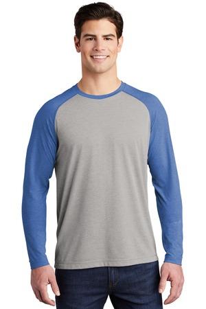 PosiCharge Long Sleeve Tri-Blend Wicking Raglan Tee