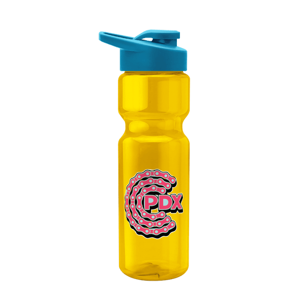 Blazer 28oz Transparent Bike Bottle w/Drink-thru Lid 1336