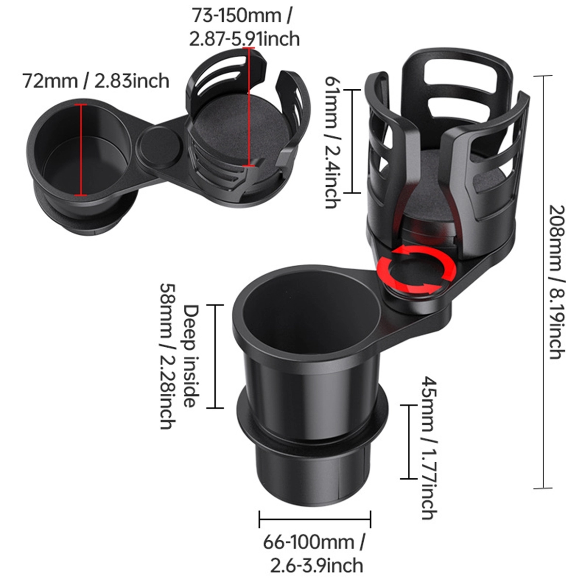Car Cup Holder Extender 5