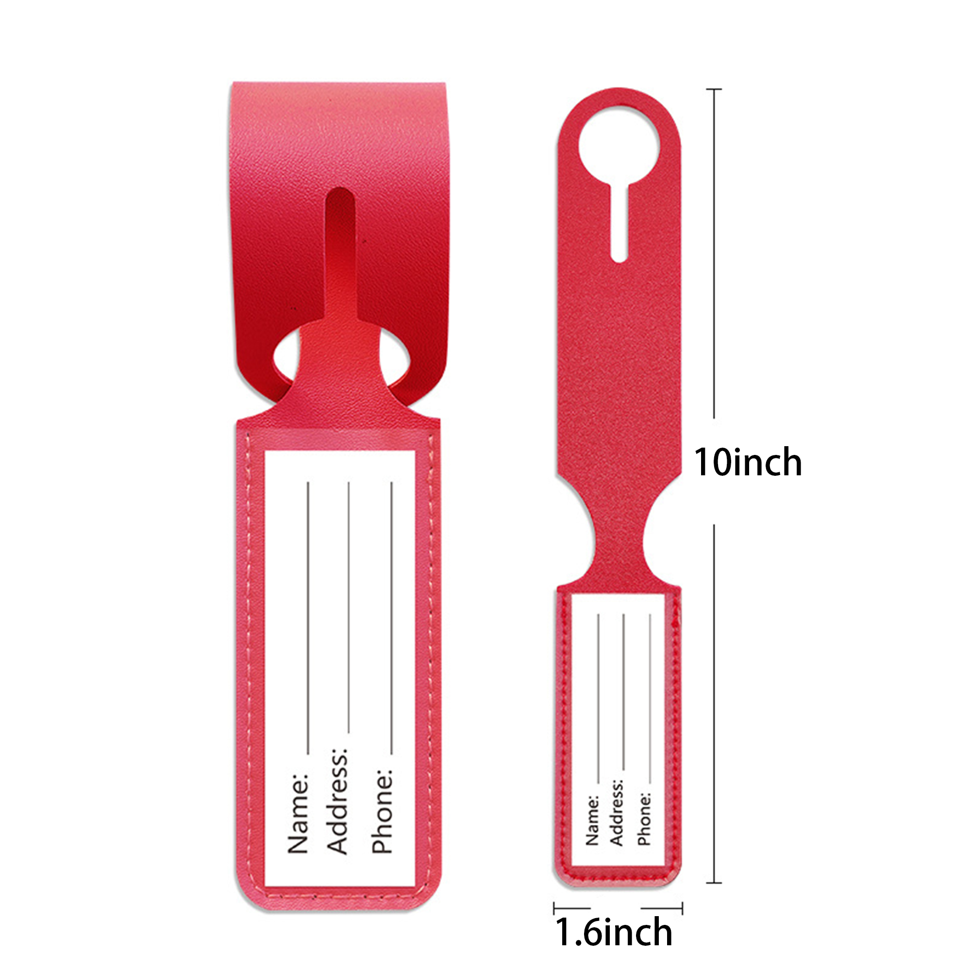 PU Leather Luggage Tag 2