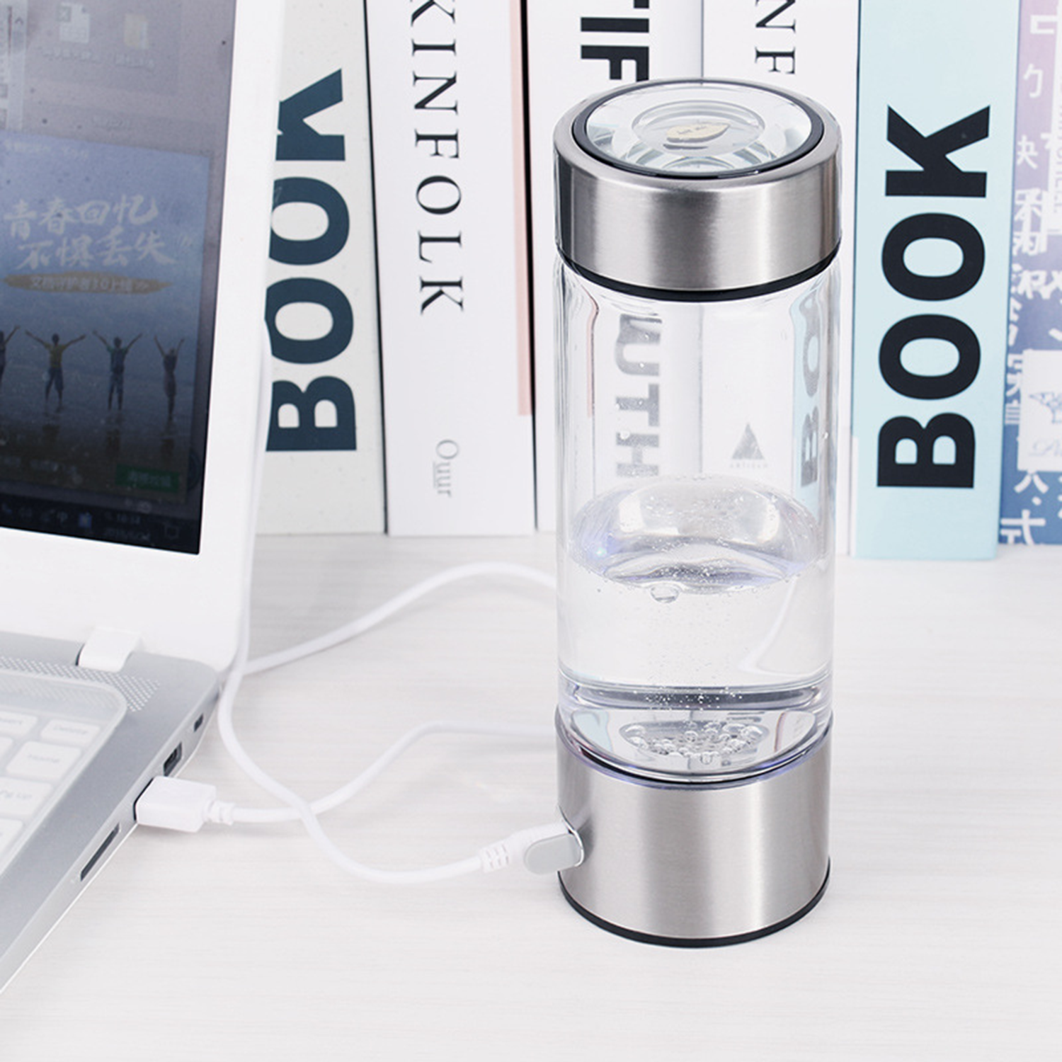 15Oz Portable Hydrogen Water Ionizer Bottle 5