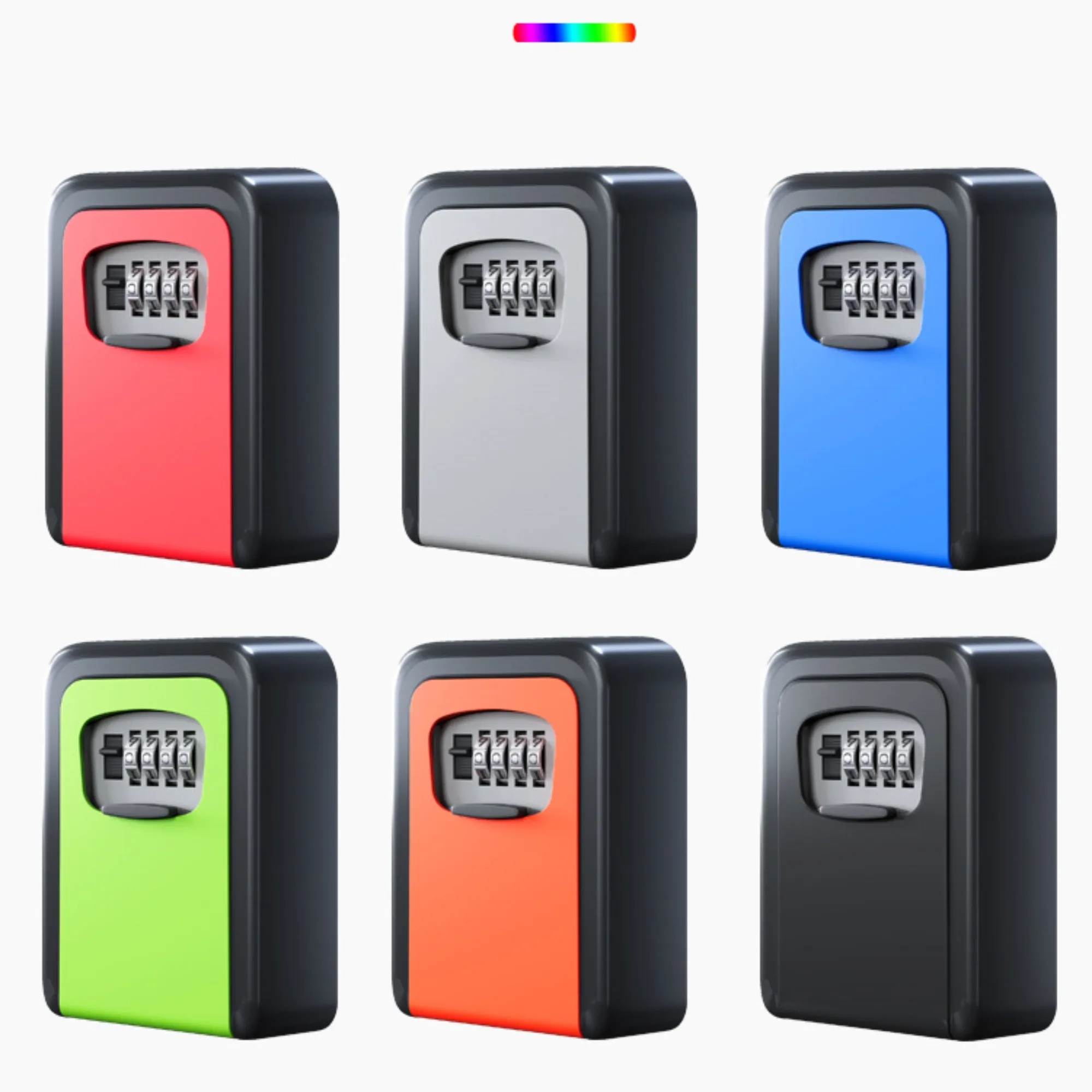 Outdoor Wall Mount Combination Key Safe Lock Box For Home 2