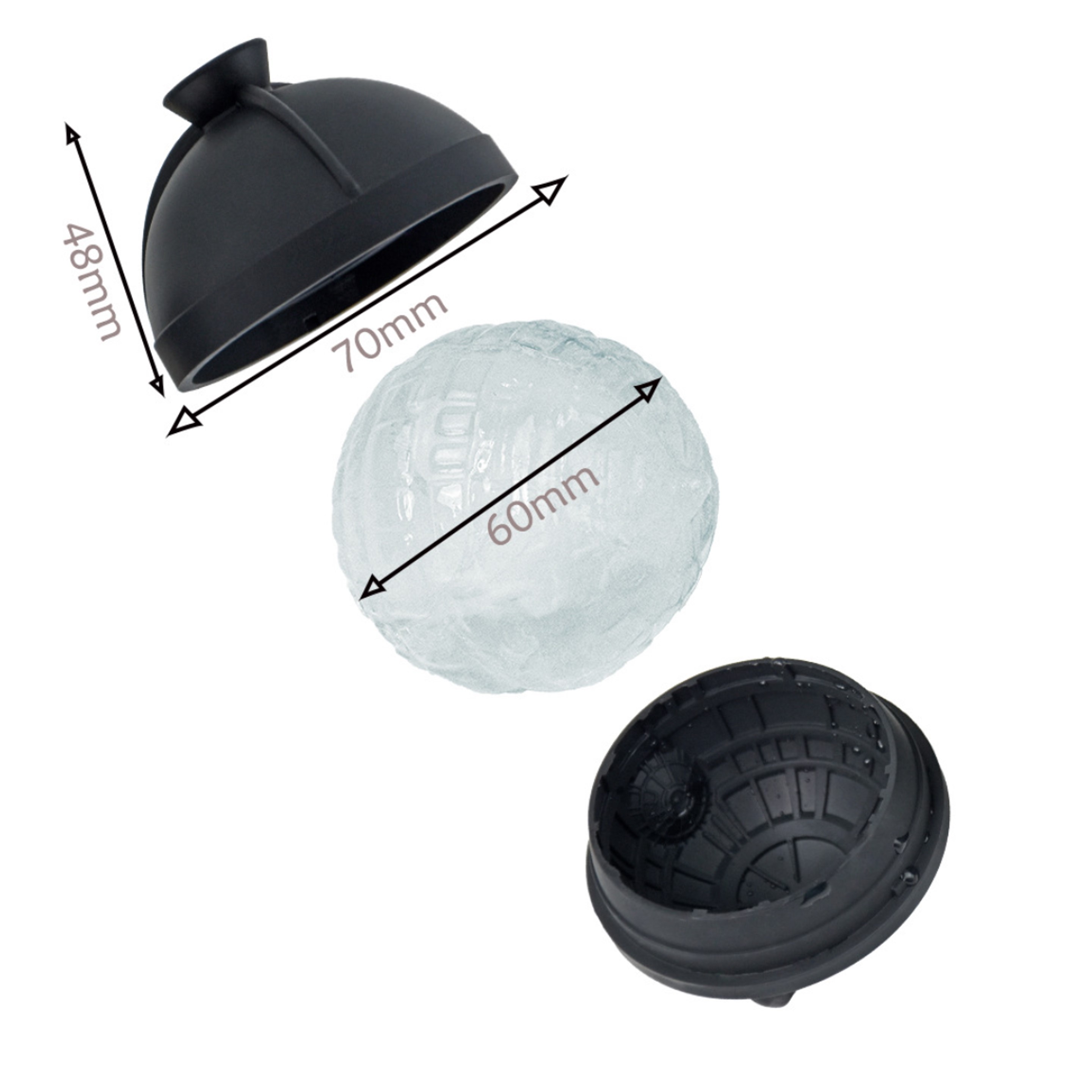 Death Star Ice Ball Maker Mold 2 3/8" - OCEAN 3