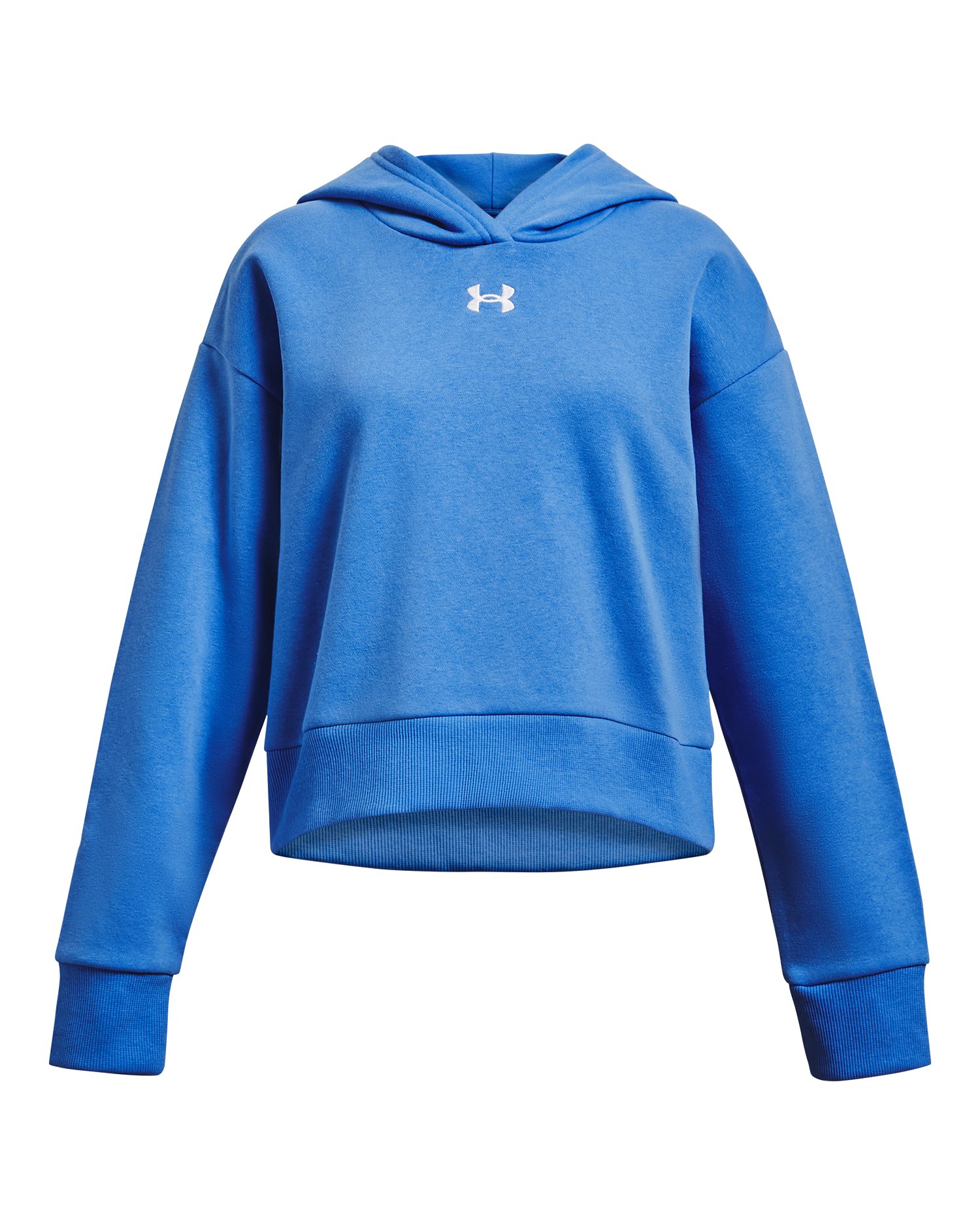 UA Rival Fleece Girls' Crop Hoodie 5