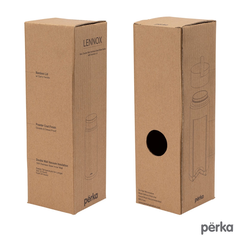 Perka® Lennox 18 oz. Double Wall, Stainless Steel Bottle 52
