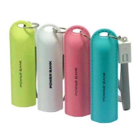 2000mA key chain power bank with cable 7