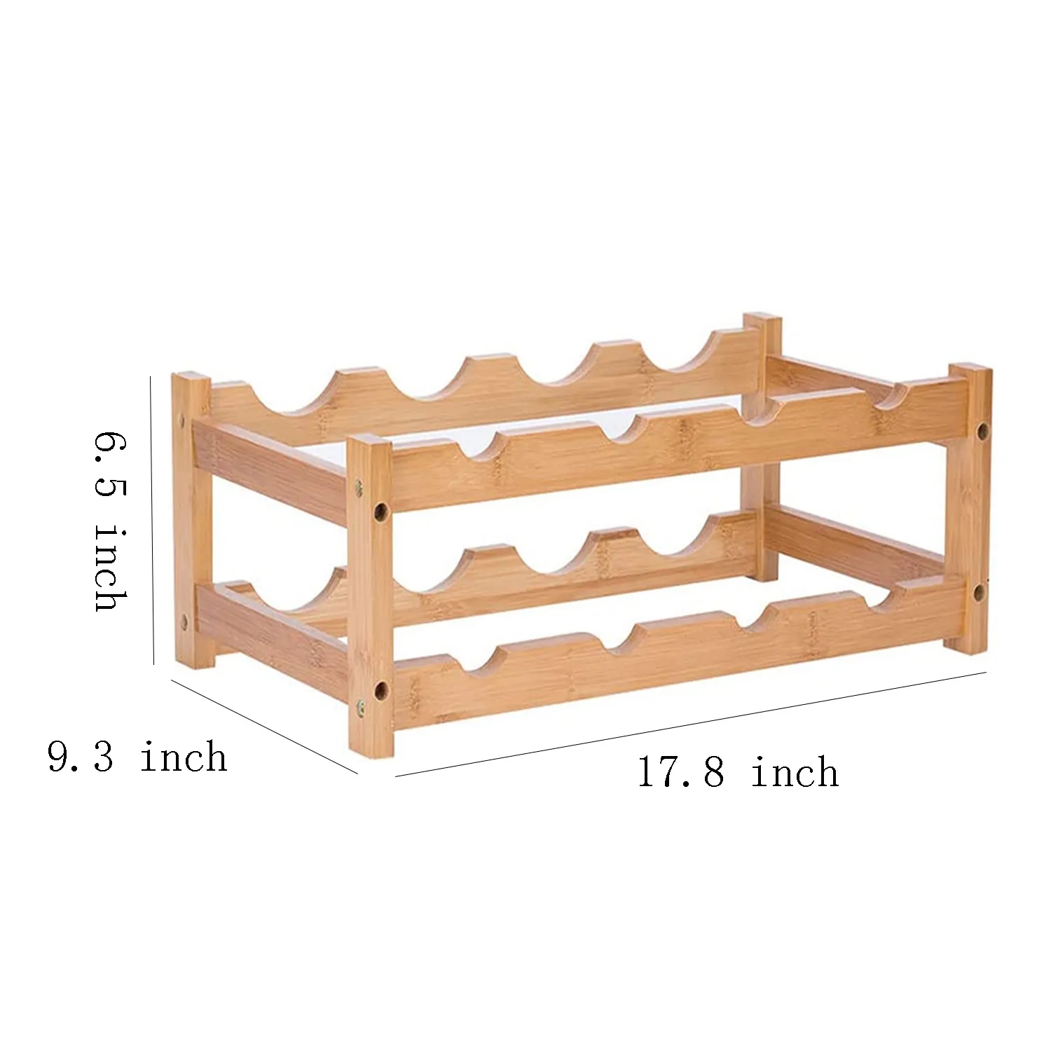 Bamboo Sturdy and Durable Wine Storage Shelf 2