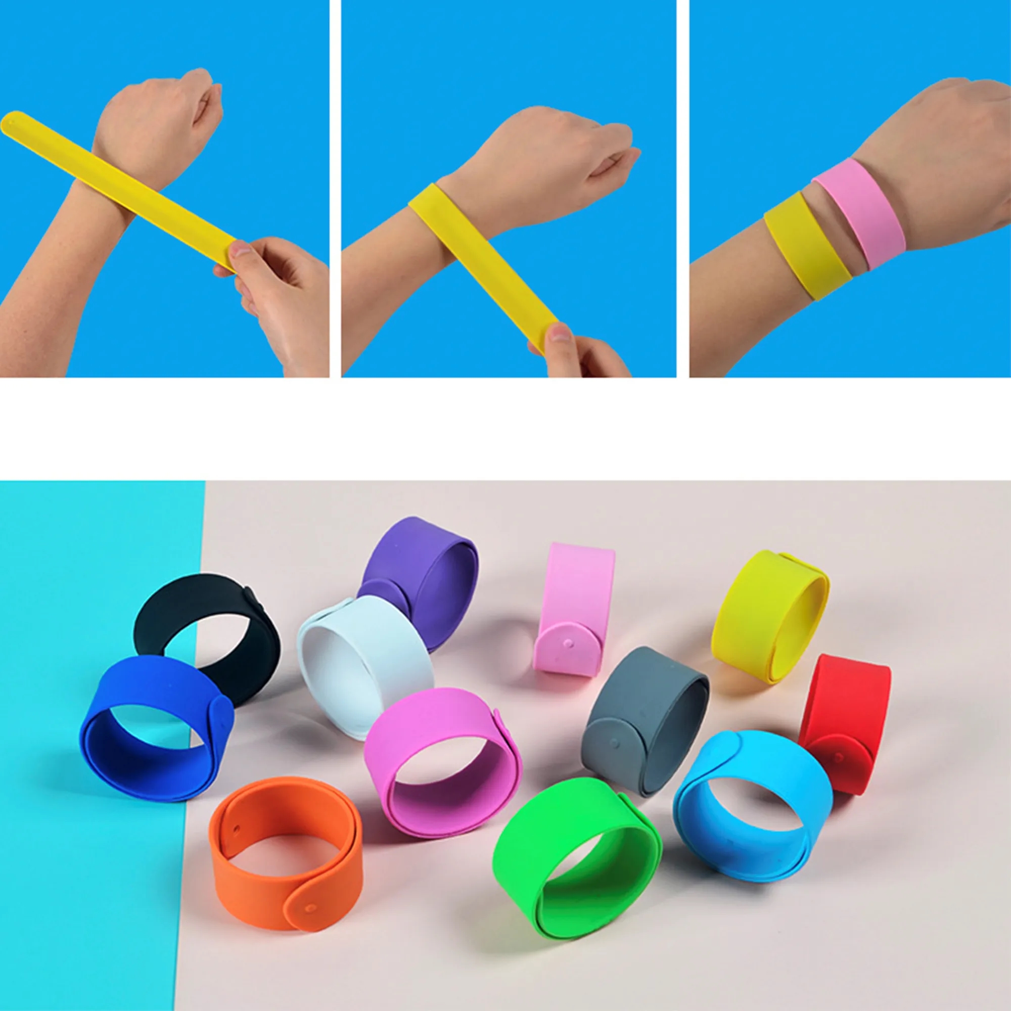 Silicone Slap Bracelet Wristband 1