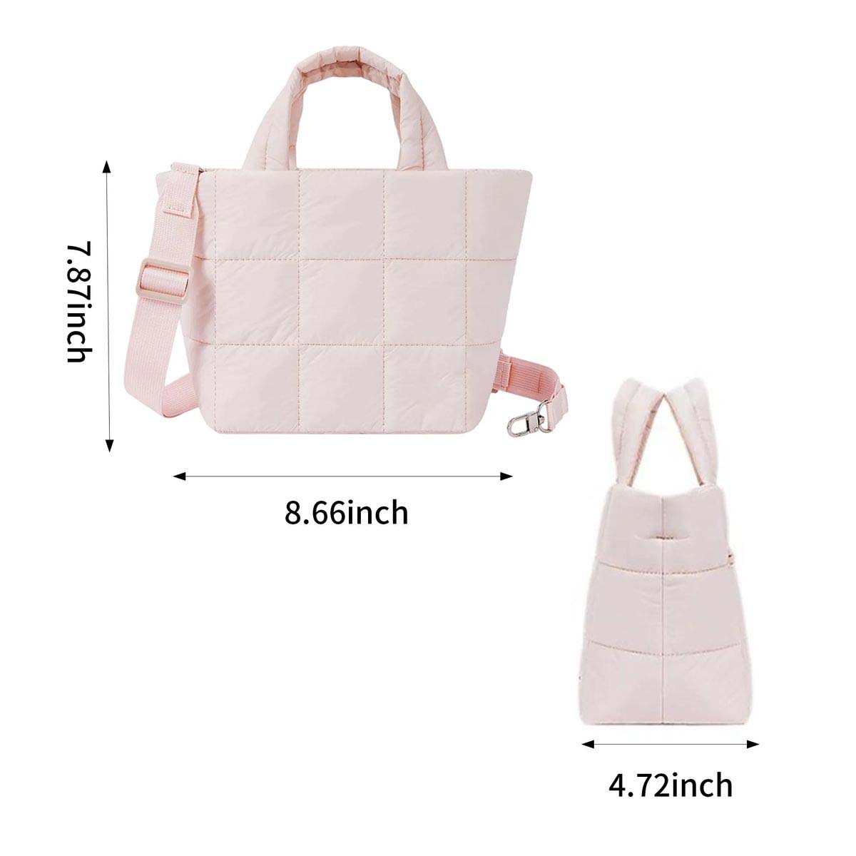 Casual Quilted Shoulder Bag with Vintage Design 8