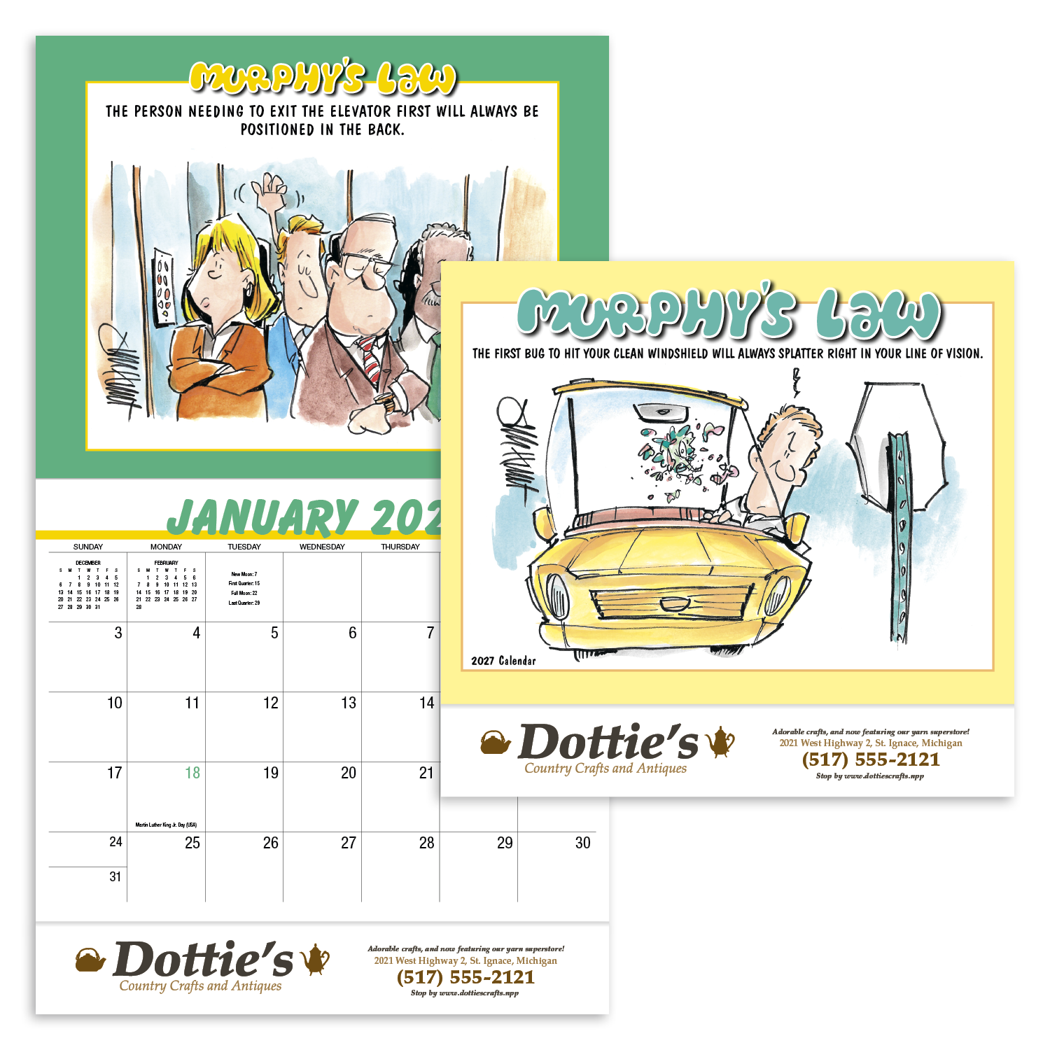 HotLine® Products Murphy's Law Appointment Calendar - Stapled 26