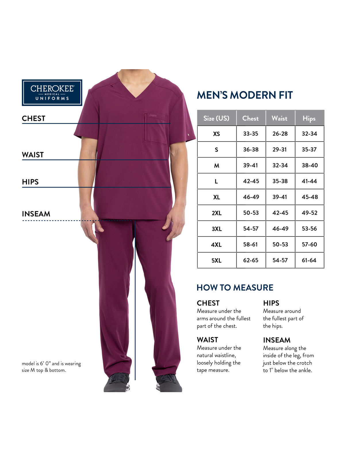 Cherokee - Cherokee Basics - Men's Pocketless Underscrub Tee 1