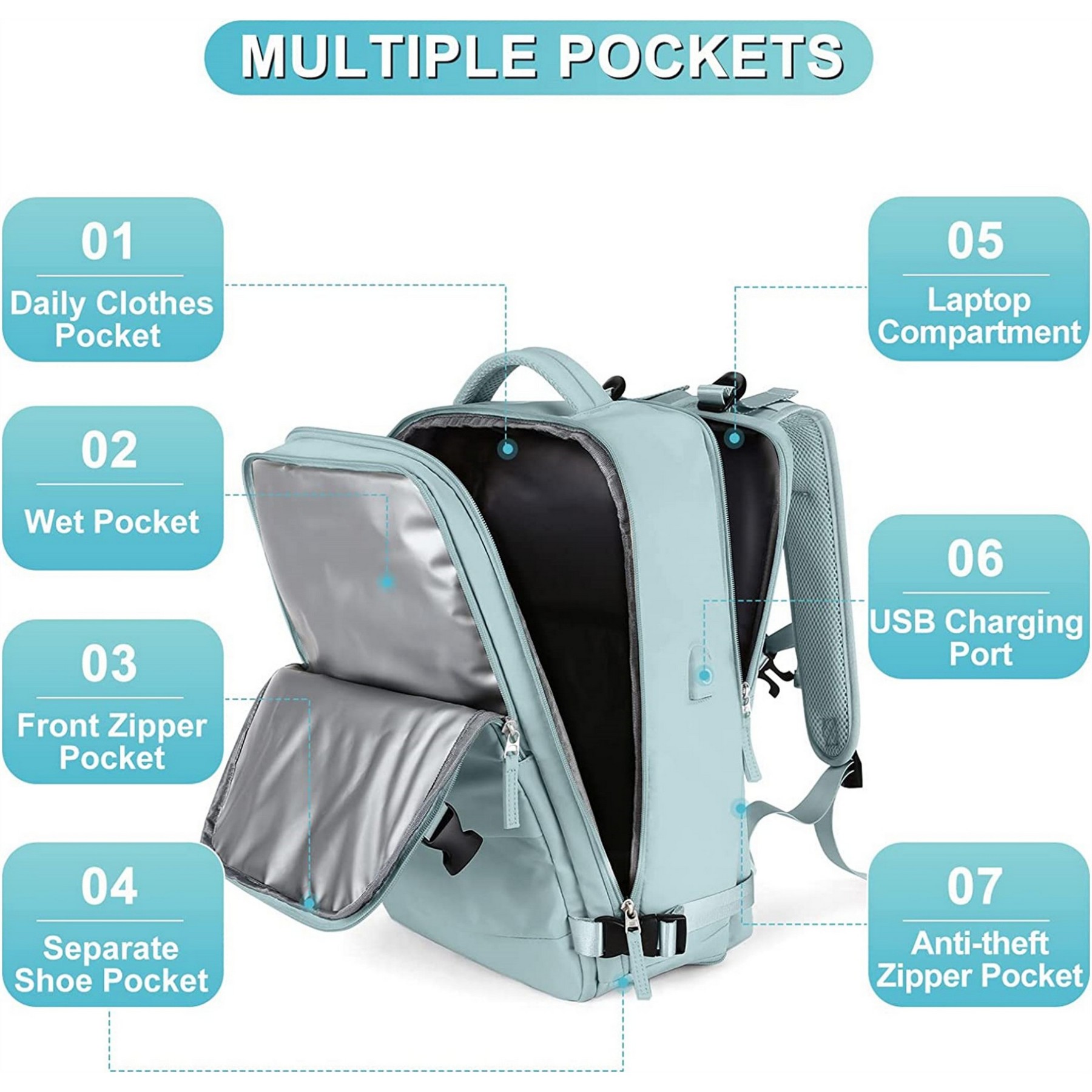 Large Capacity Travel Backpack 6