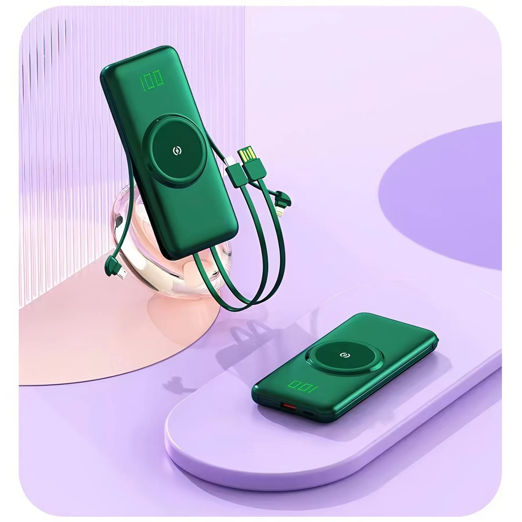 5 in 1 QI Wireless Charger Power Bank 10000 mAh 4