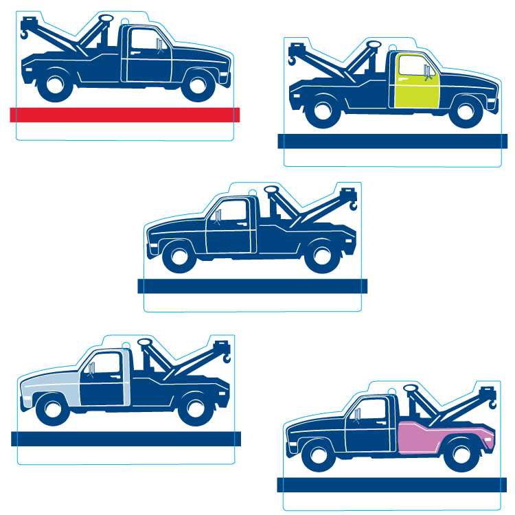 Tow Truck Shape Custom Air Fresheners - Top 10 Scents 2