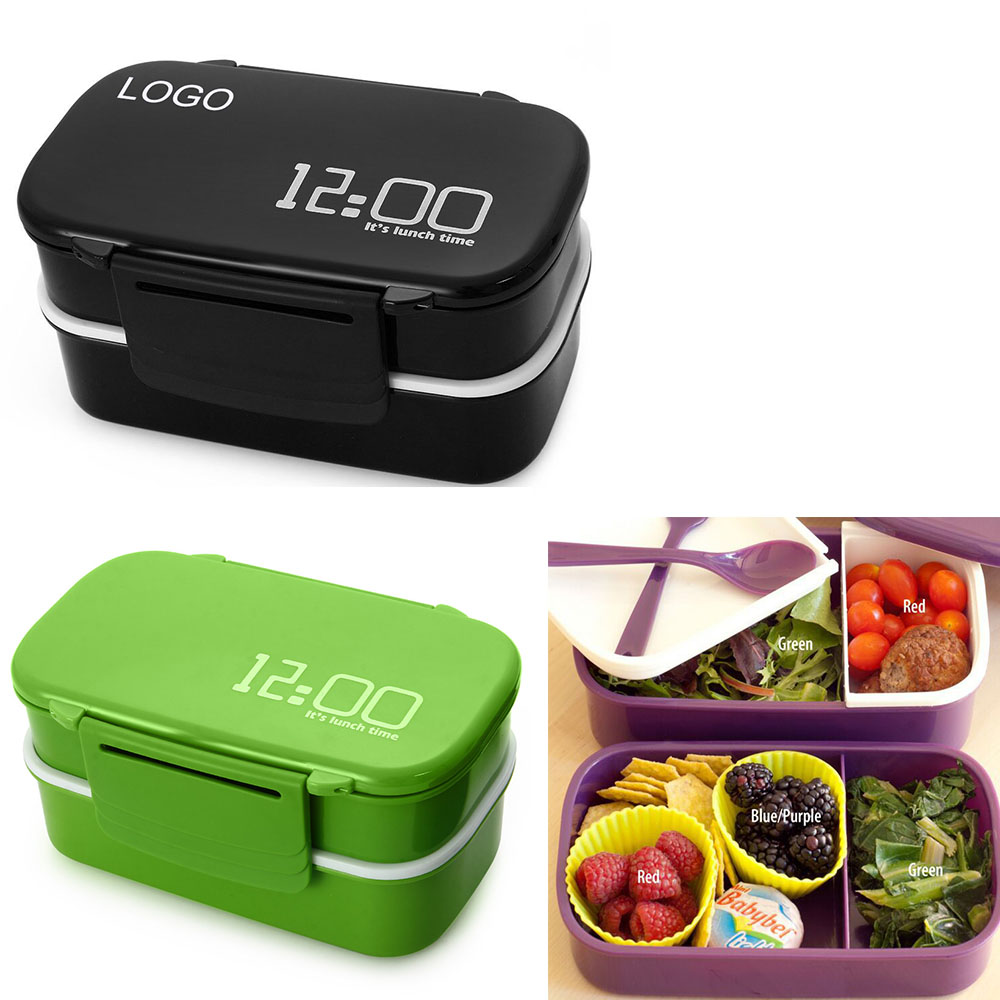 2-tier Microwave Classic Lunch Box 3