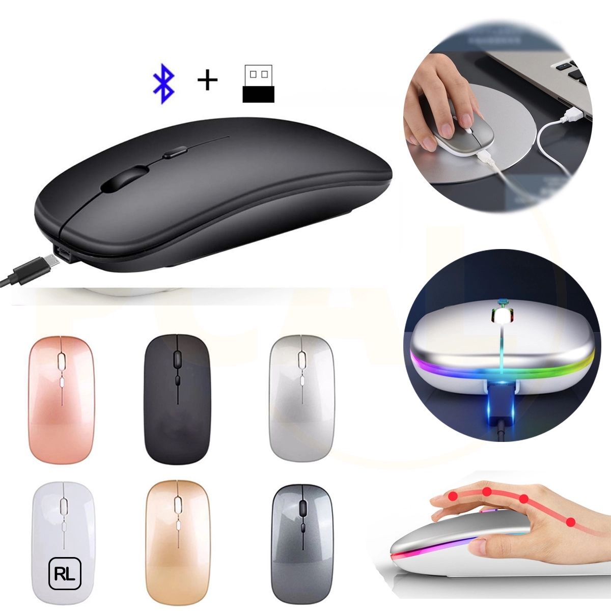 Silent Glow Wireless Mouse 1
