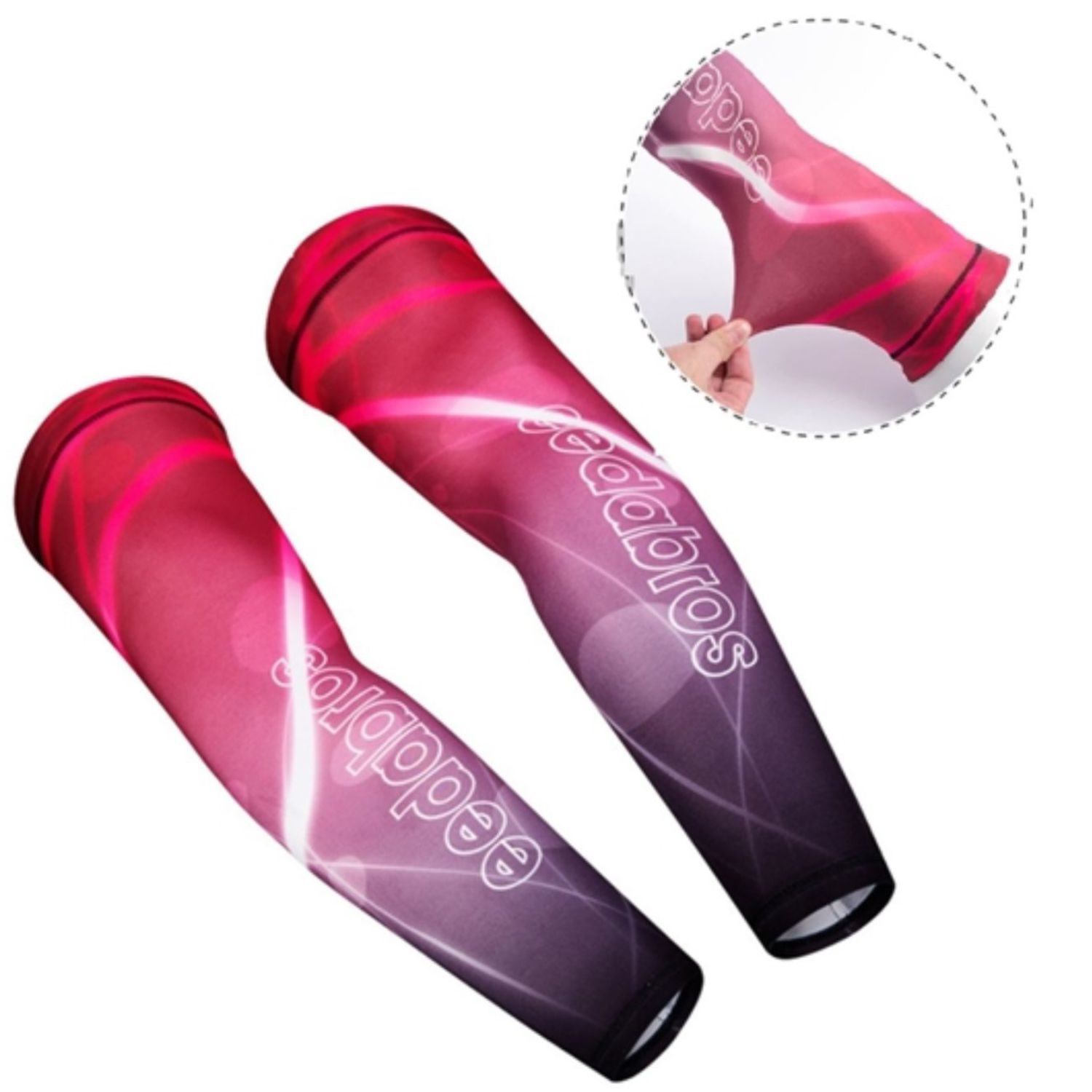 Dye-sublimated stretchy arm sleeves, Youth & Adult size 5