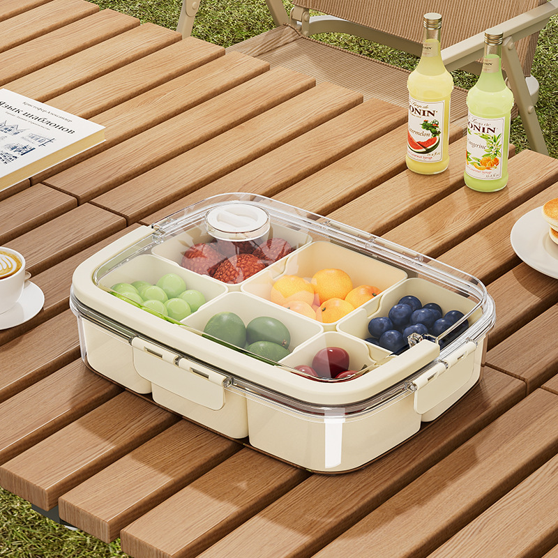 Lunch Box With 6 Compartment Container 2