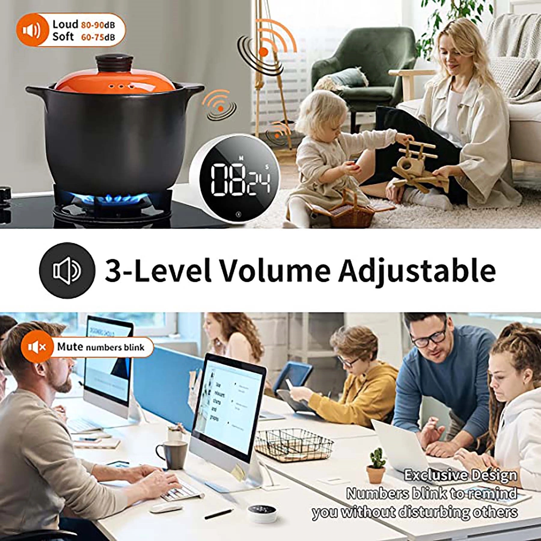 Magnetic LED Digital Timer 3