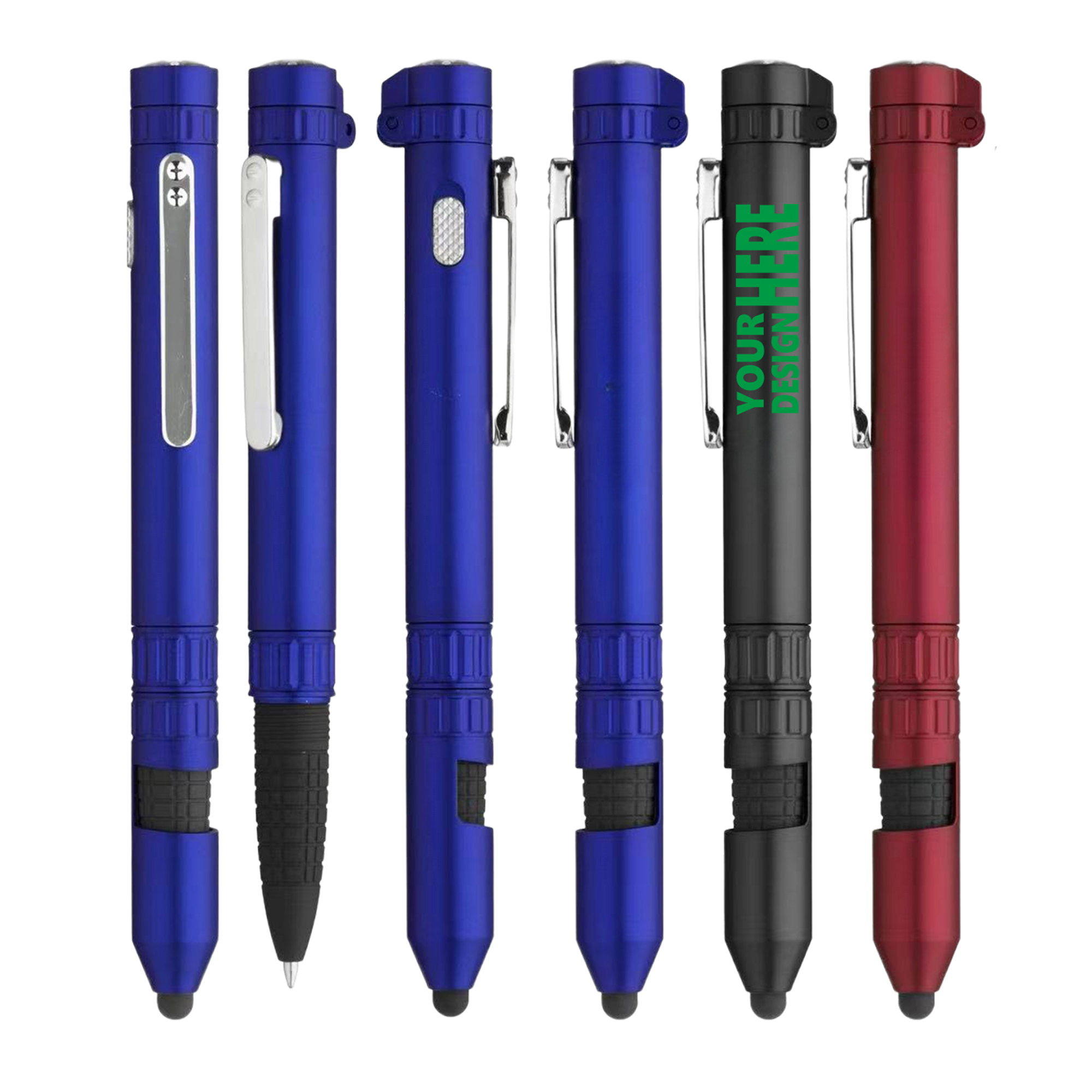 MOQ50 Personalized Outdoor Tool Pen with Compass 1