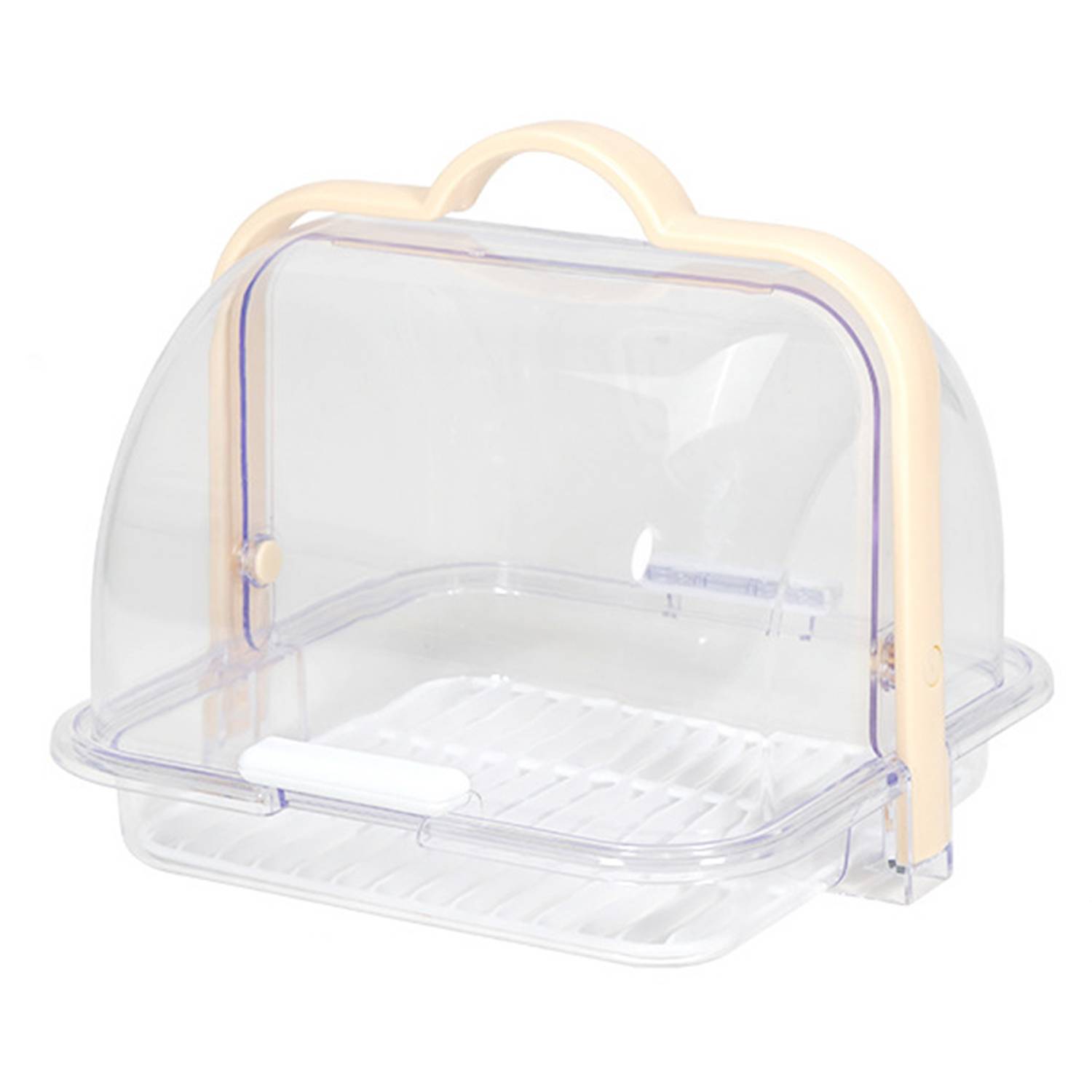 Plastic Baby Bottle Clear Storage Box w/Drain Tray 2