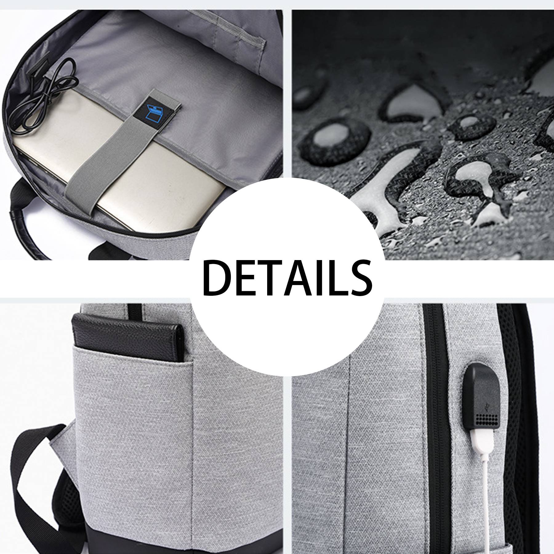 Polyester high-capacity minimalist computer backpack 4