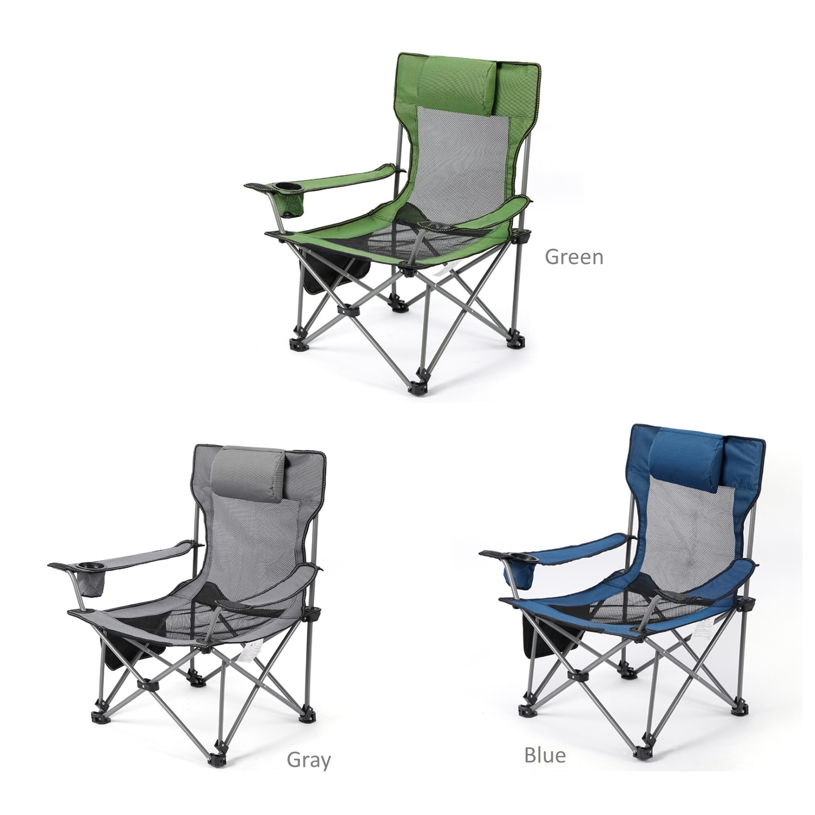 Outdoors Folding Chair for Camping/Fishing/Beach with Pouch 1