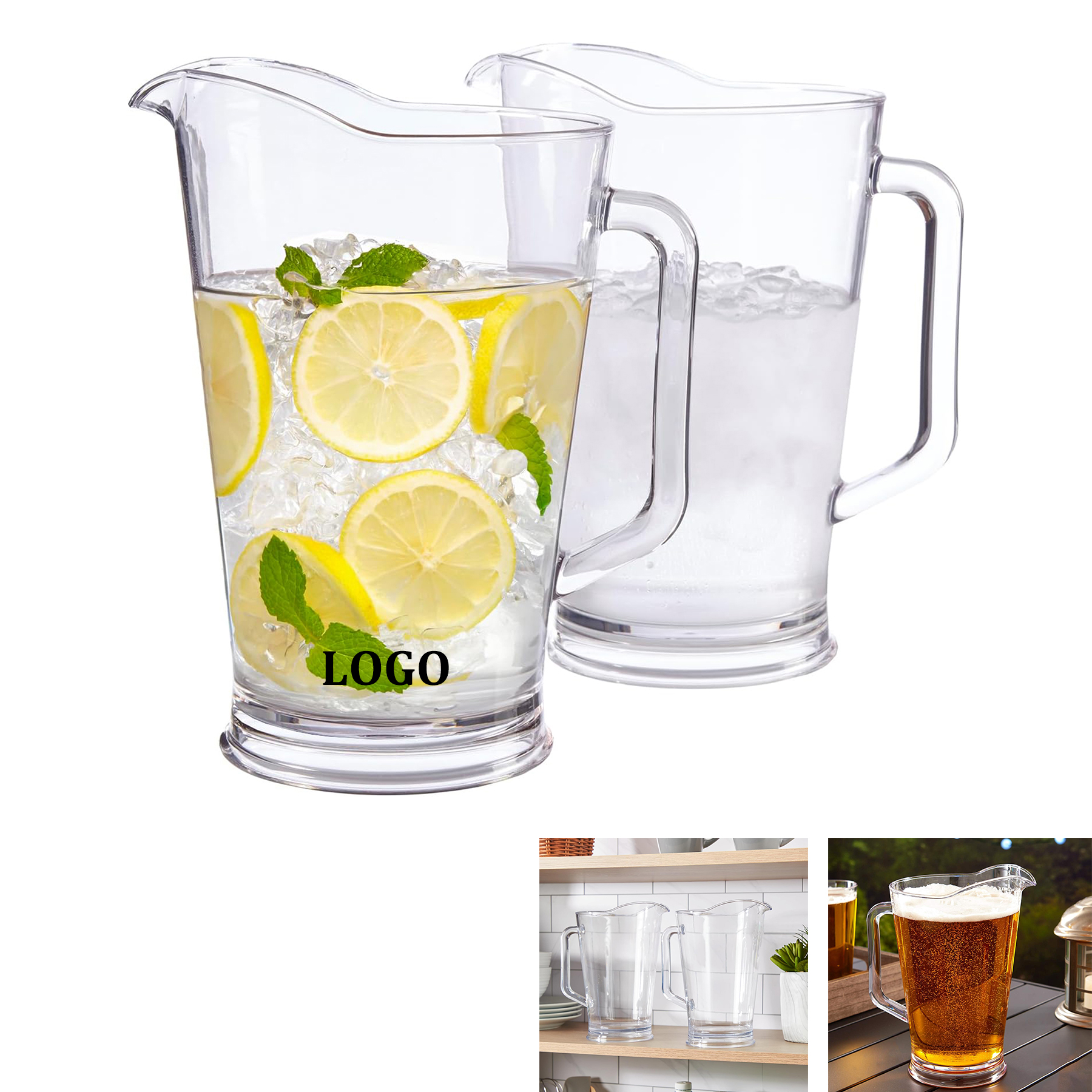Reusable Bistro Clear Pitcher 2