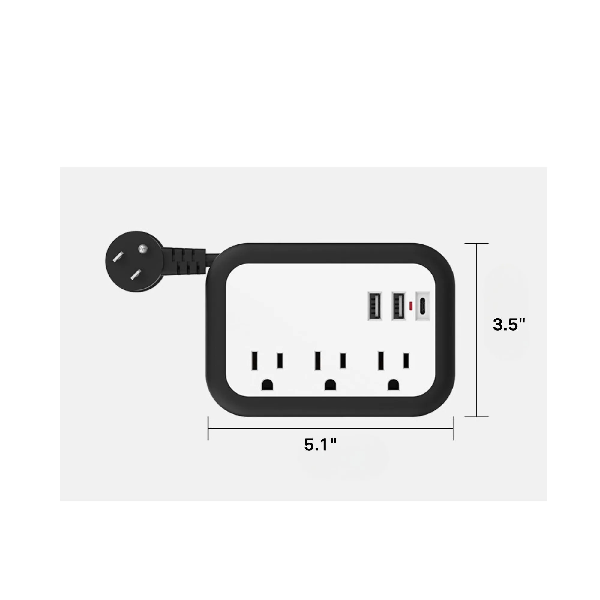 Three Hole Smart Usb Travel Plug in Board 4