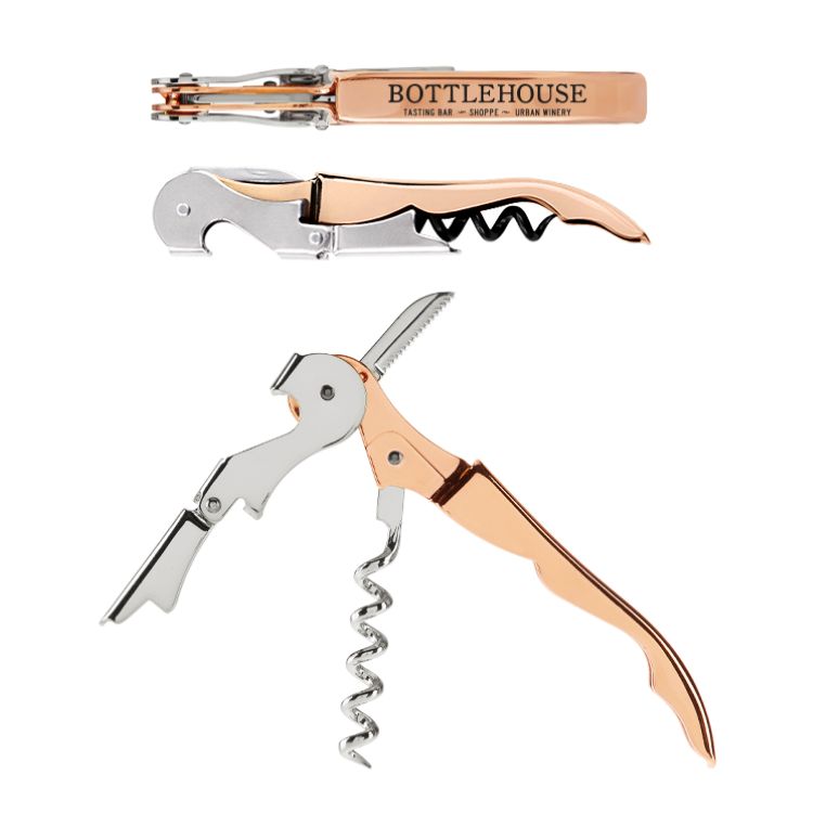 Truetap™ Plated Double Hinged Waiter's Corkscrew 10