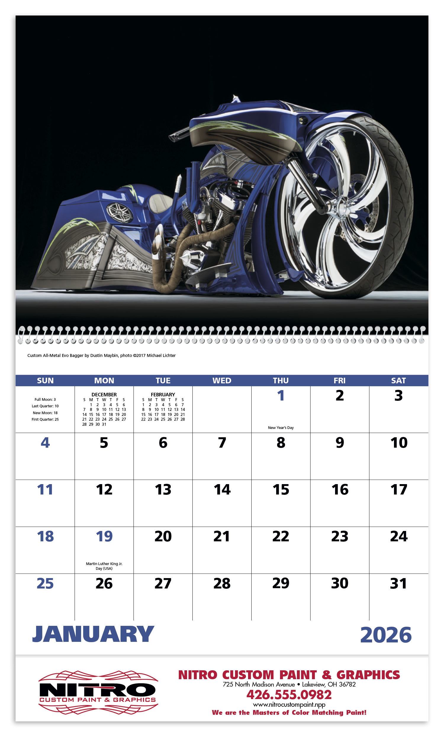 Good Value™ Motorcycles - Spiral Calendar 42