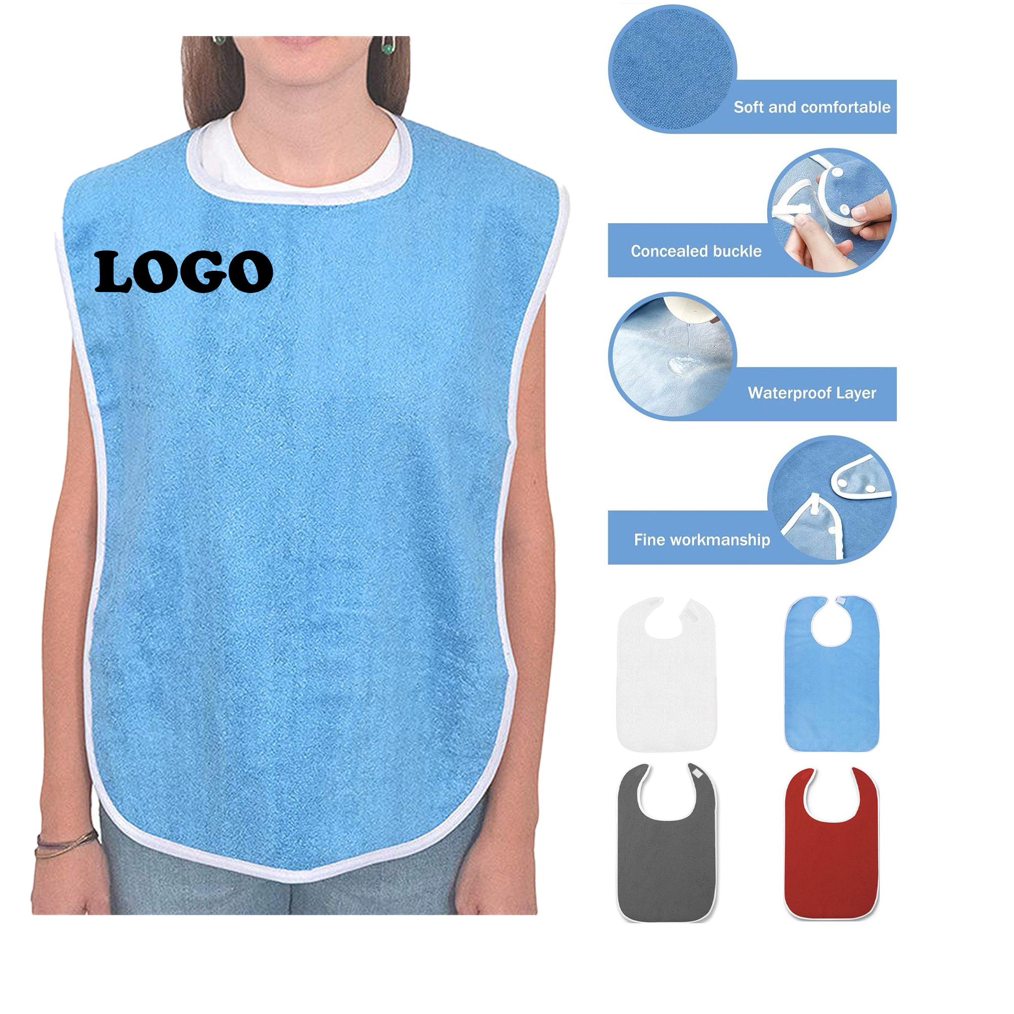 MOQ 5 pcs Towel Bib 4