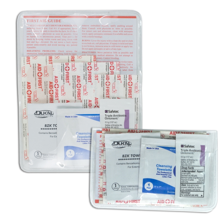 "HEAL-ON-THE-GO XL" 15 Piece Economy First Aid Kit in Colorful Vinyl Kit 4