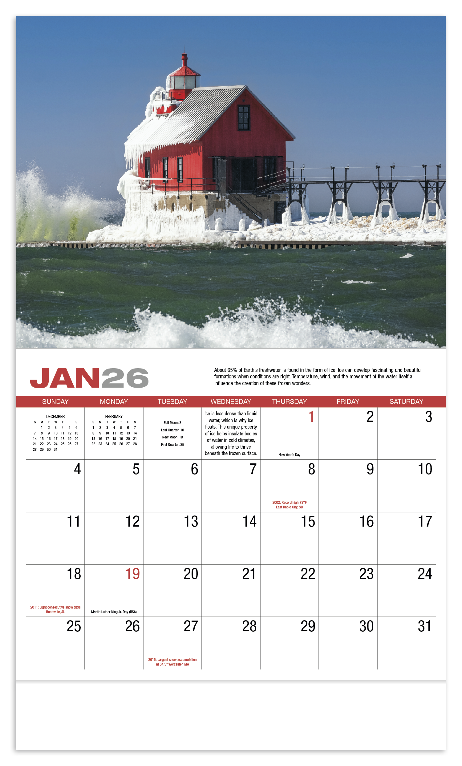HotLine® Products Weather Almanac Appointment Calendar - Stapled 15