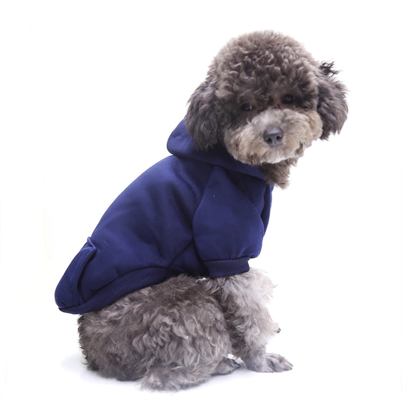 Letters Winter Pet Dog Hoodies Cotton Warm Clothes 1