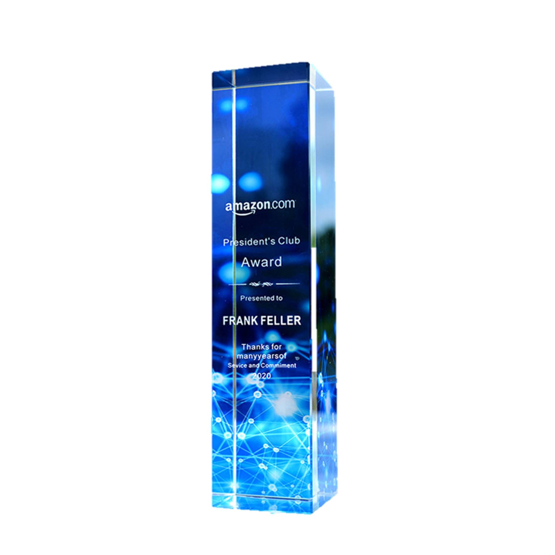 New Design Crystal Trophy Creative Cuboid Award 1