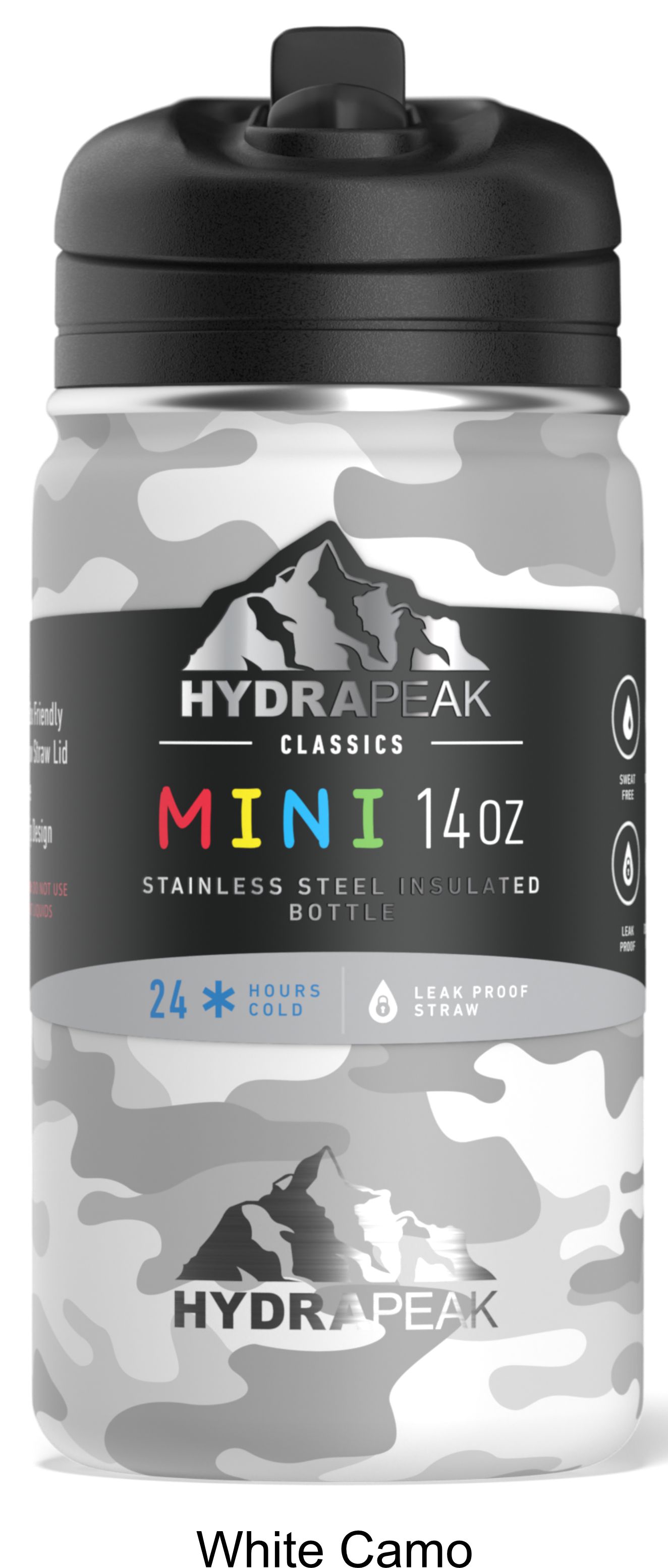 14 Oz. Hydrapeak Mini Water Bottle LIFETIME WARRANTY! 11