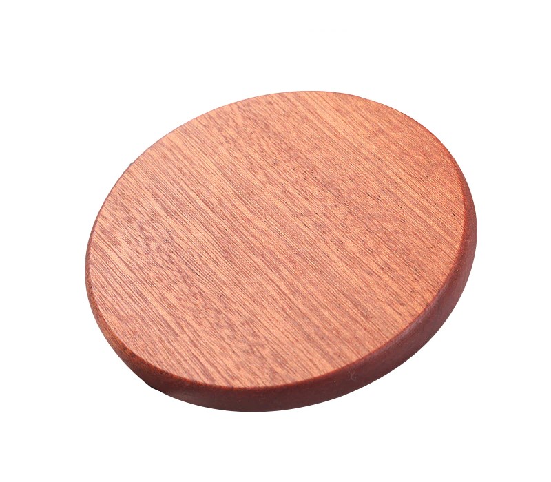 Ebony Wood Coaster with Cork Backing - Flat style 3