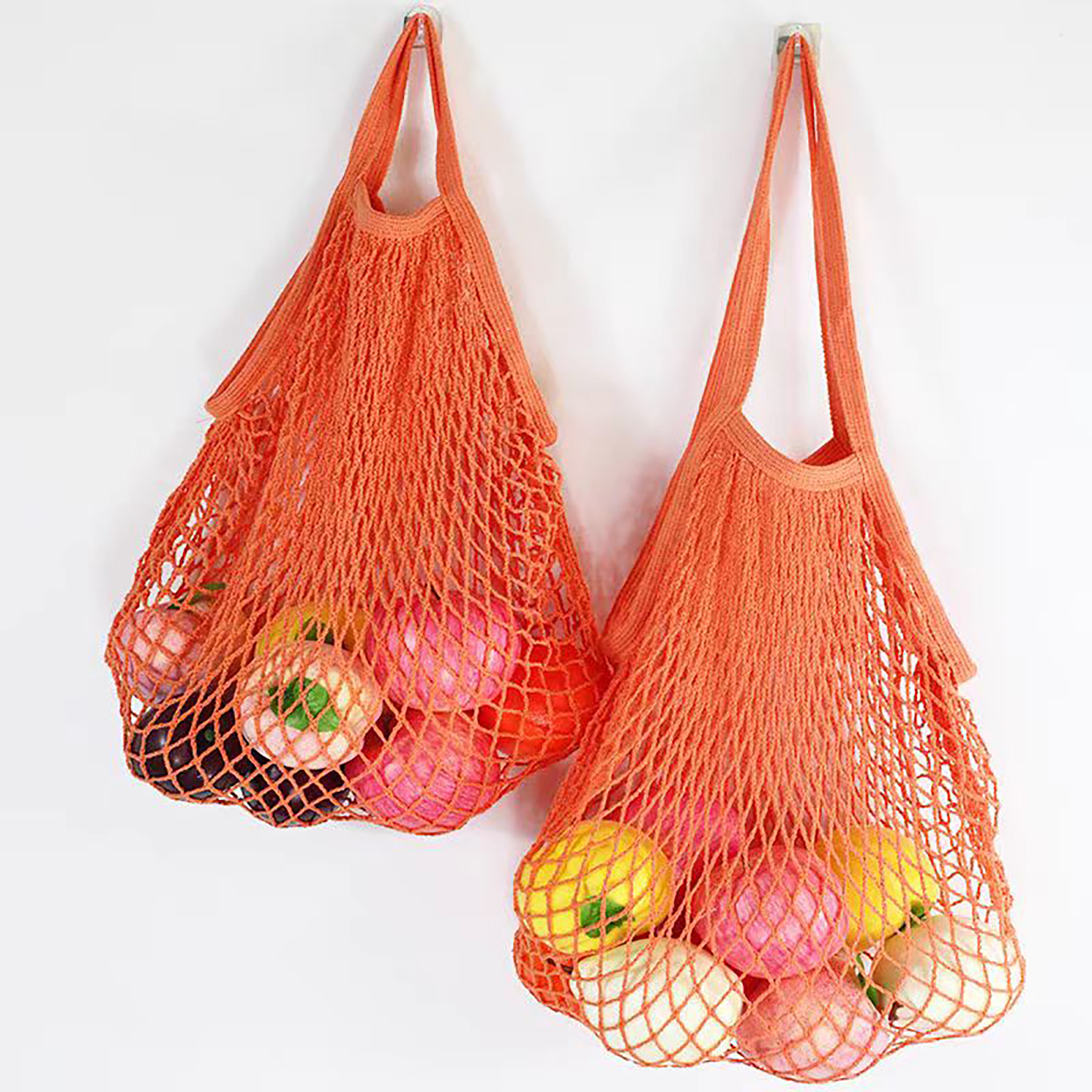 Reusable Mesh Washable Cotton Rope Shopping Bag 8