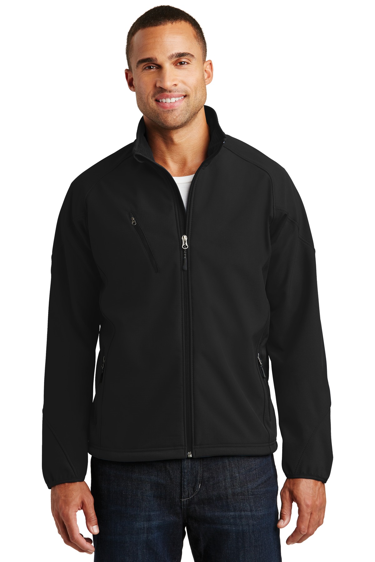 Port Authority Textured Soft Shell Jacket. J705 1