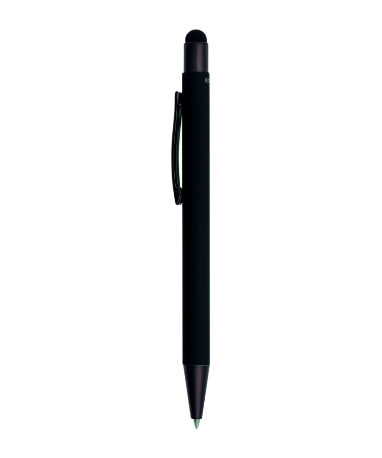 Union Printed - Stylus Satin Soft Touch Gel Click Recycled Aluminum Pen 5