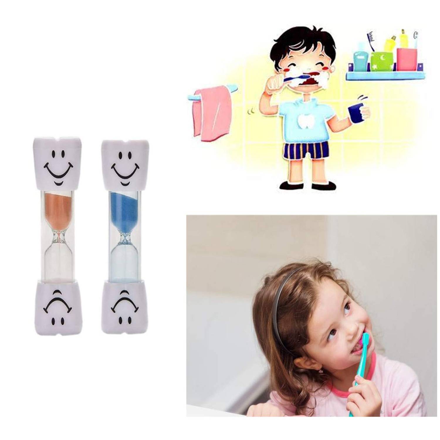 Child Safety Leak-Proof Hourglass Timer for 3 Minutes 3