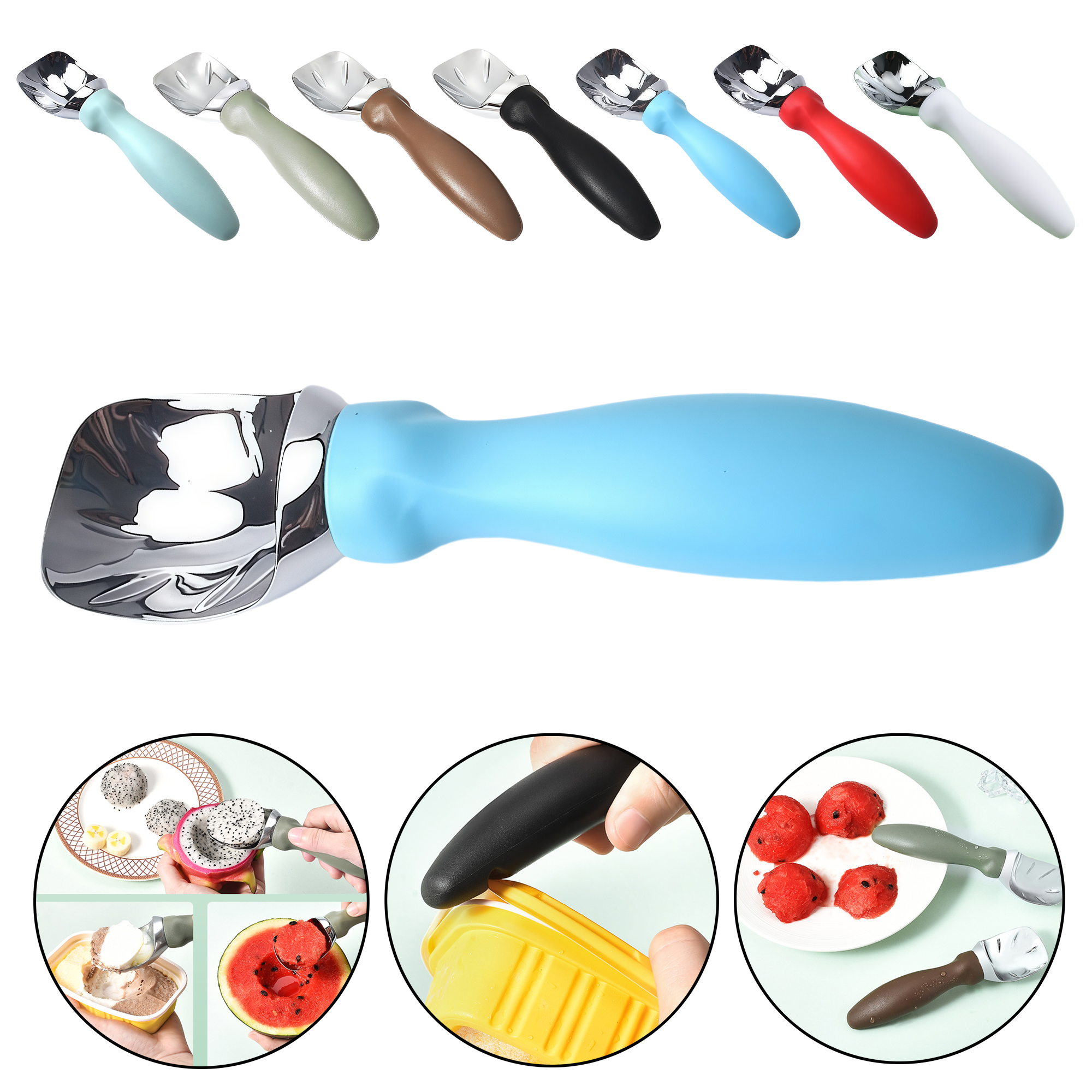 Plastic Handle Ice Cream Scoop for Home Use 9