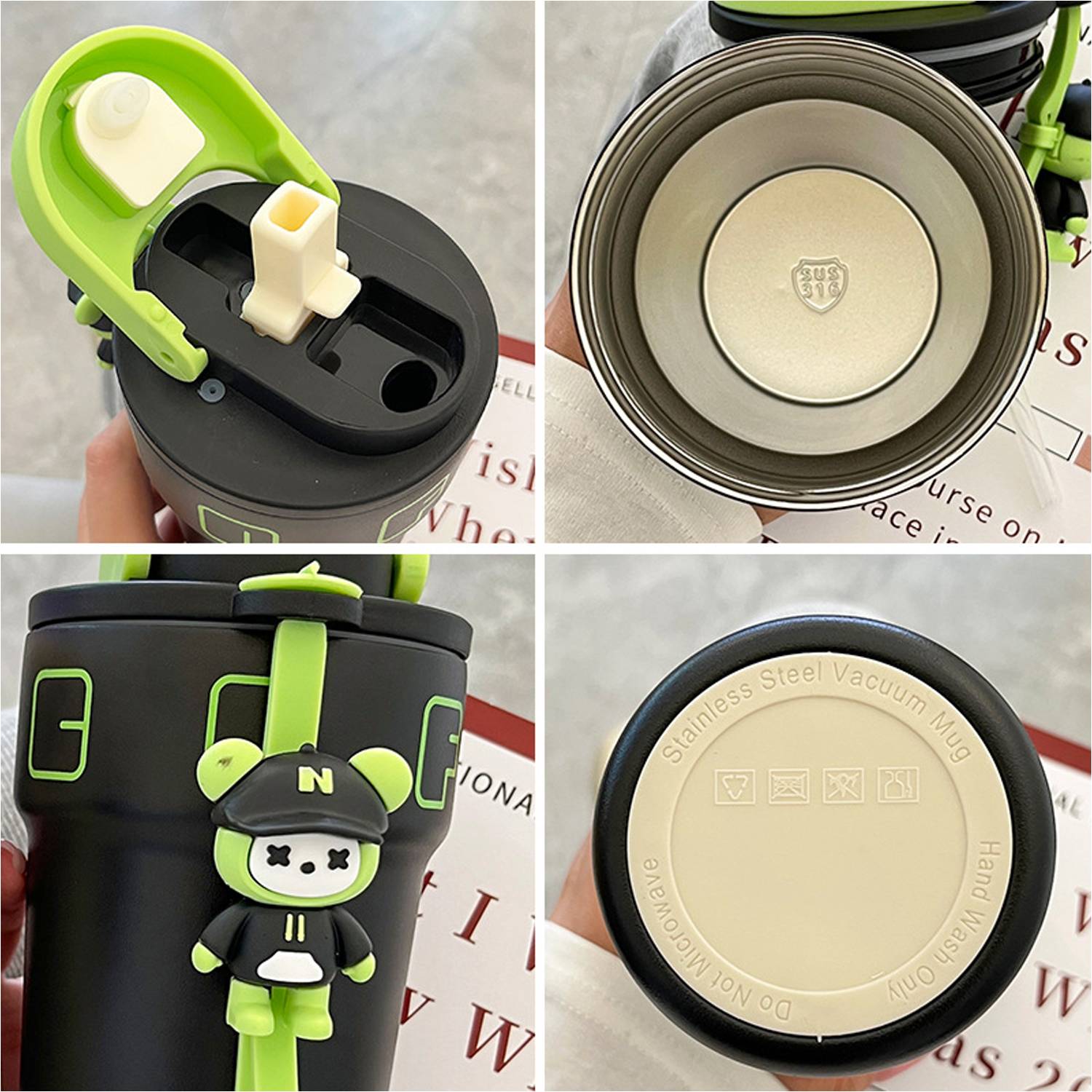 18.6 oz stylish stainless steel vacuum coffee cup 3
