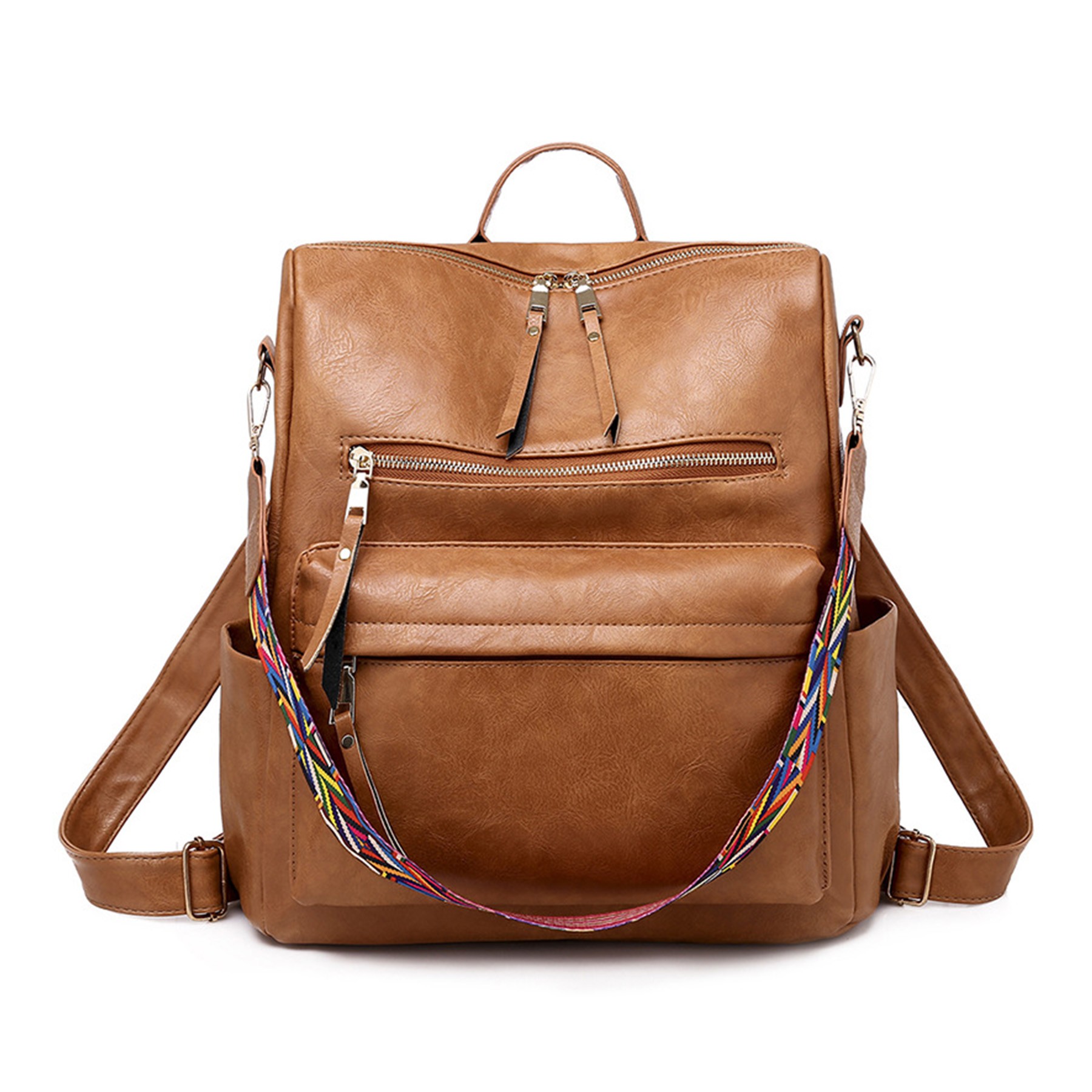 Leather Backpack Purse 2
