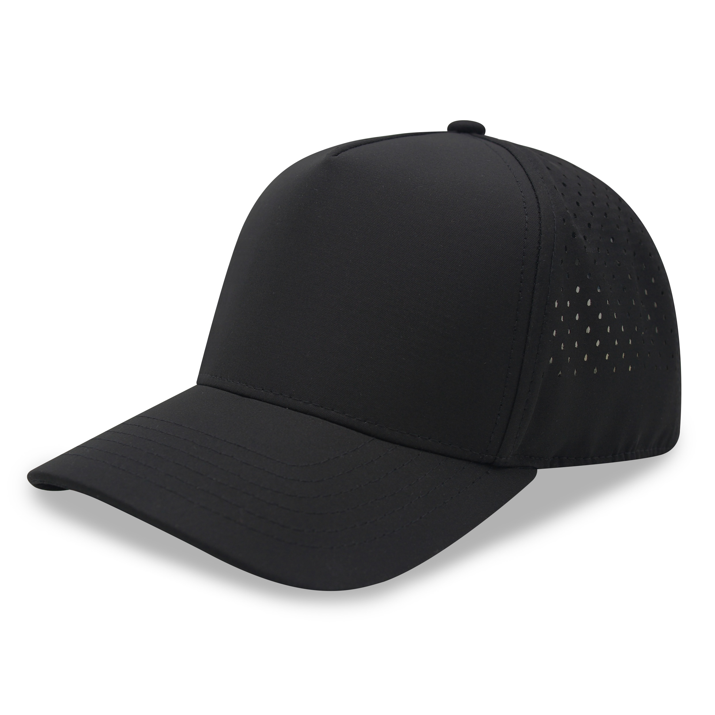 Athletic Golf Cap laser cut meshback