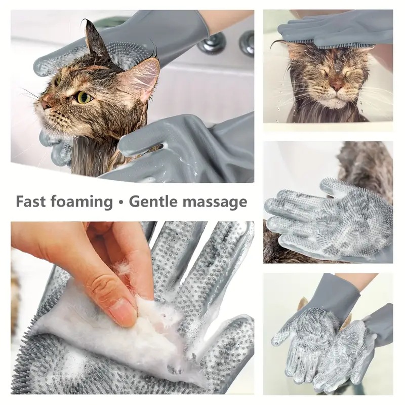 Silicone Dishwashing Scrubber Glove for Washing Dishes 9